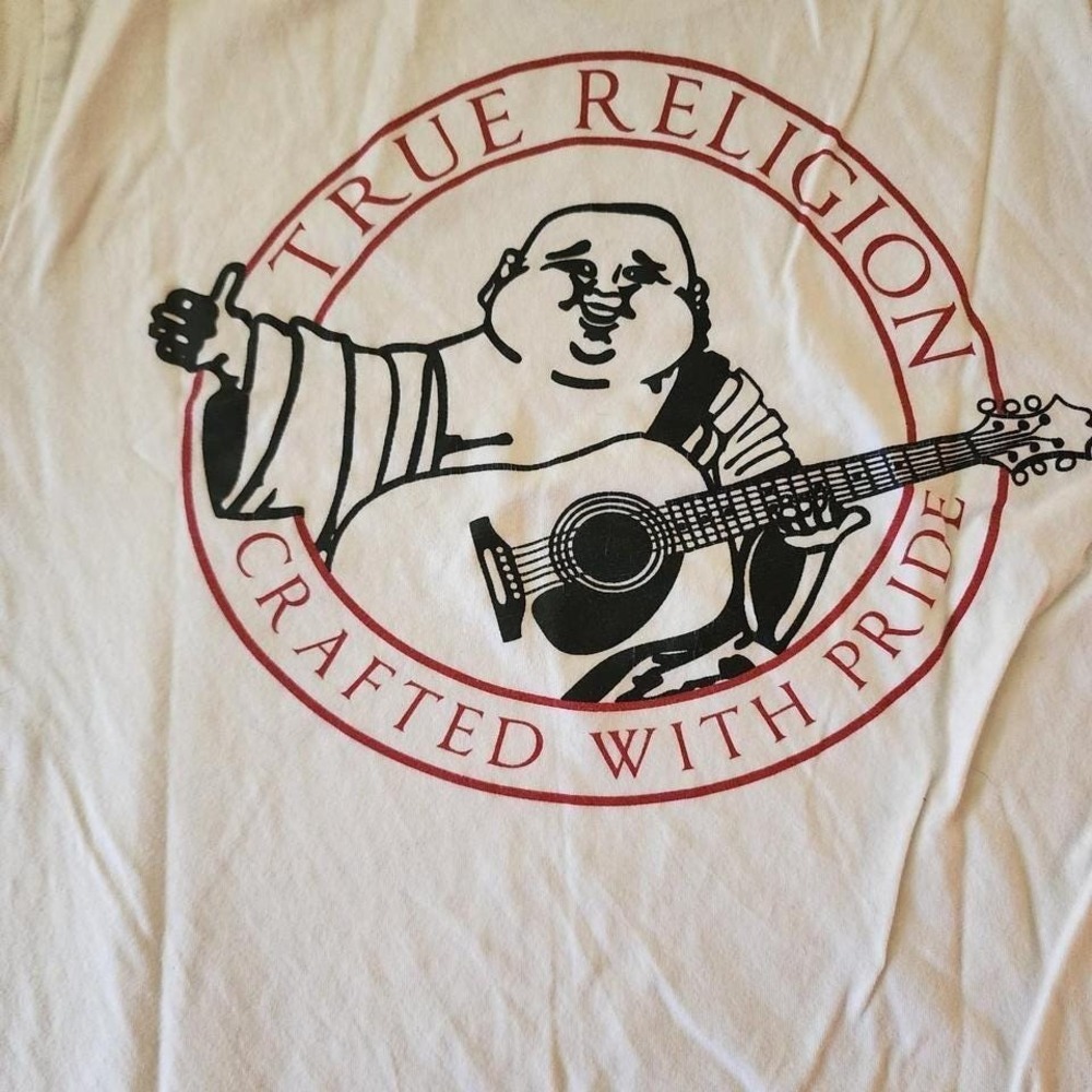 white true religion medium shirt